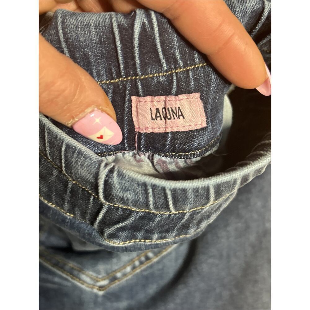Juicy Couture Laguna denim cargo jogger pants Distressed Utility Y2K Style Sz 29 - Picture 11 of 14